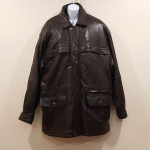 Tannery West Brown Genuine Leather Jacket